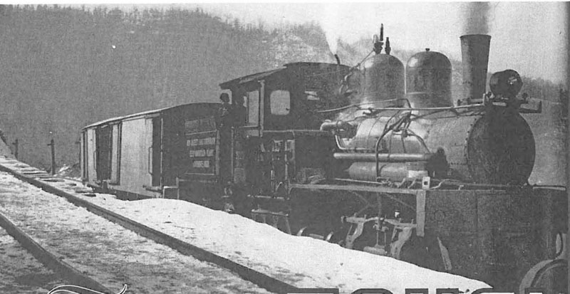 Shay engine on Keen Mountain Railroad