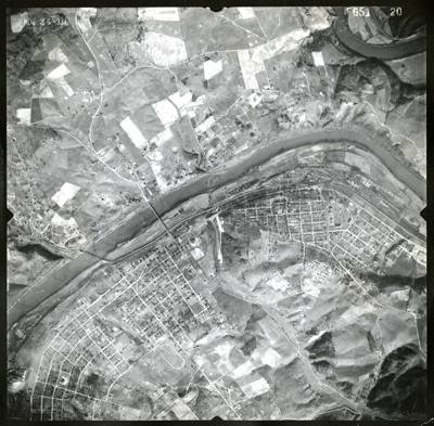1937 aerial photo of Radford and surroundings