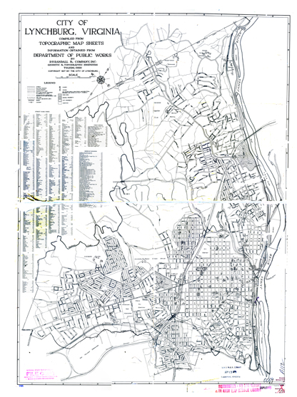 1927 Lynchburg street map