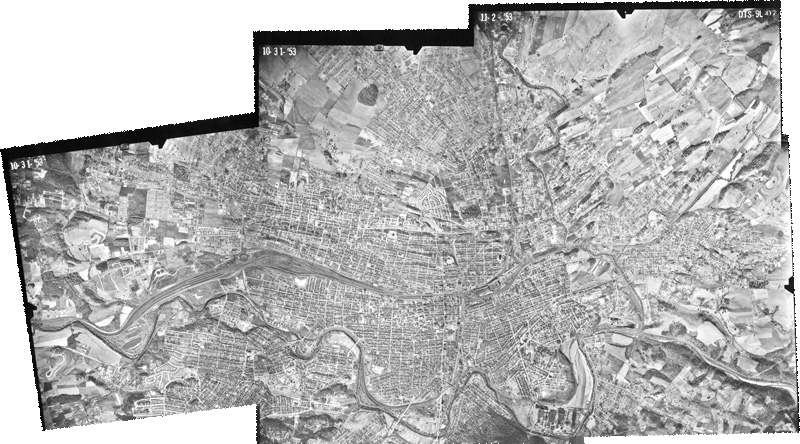 aerial photo of Roanoke